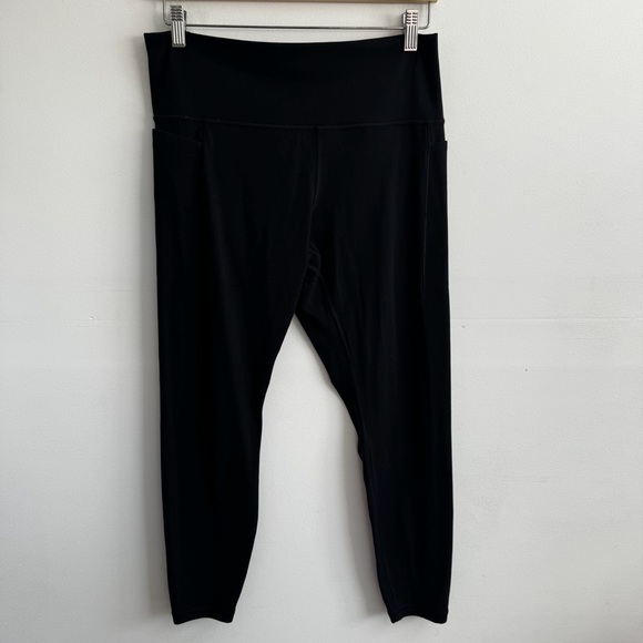 Athleta Black Transcend Stash High Rise Tights Legging Women’s Size XL #533673 - Picture 5 of 12